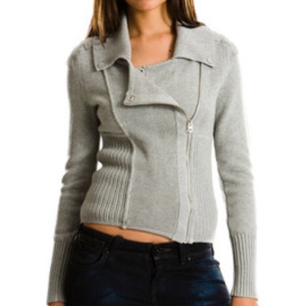 Armani Exchange Moto sweater jacket XS